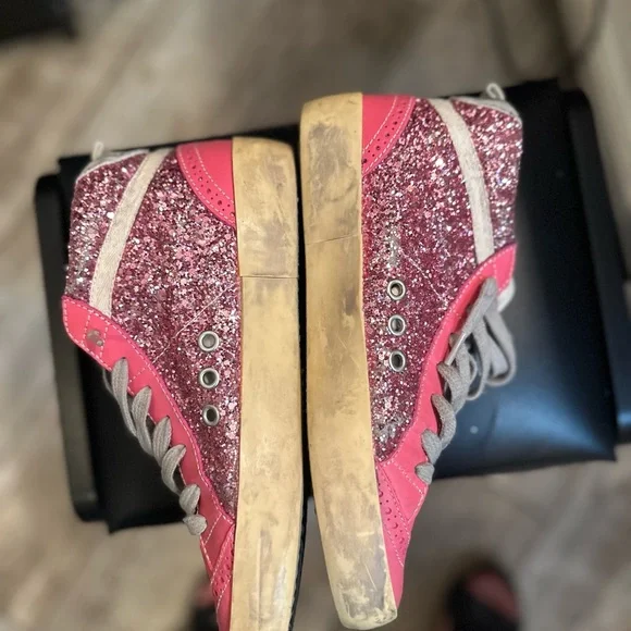 Golden Goose Barbie Pink Midstars. Size 36 - Picture 4 of 9